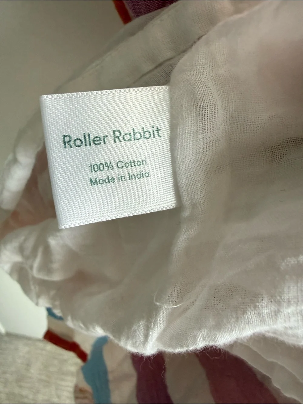 Roller Rabbit Pastel Striped Button Dress in Lavender, Pink, Blue, Yellow, Cream